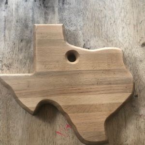 Texas state shape butcher block cutting board